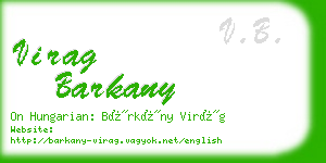 virag barkany business card